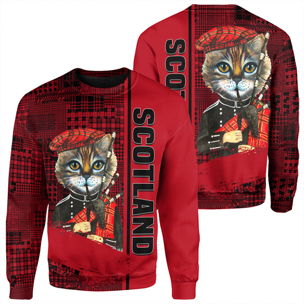 Scotland Cat Bagpipes Sweatshirt | Celticprime.com
