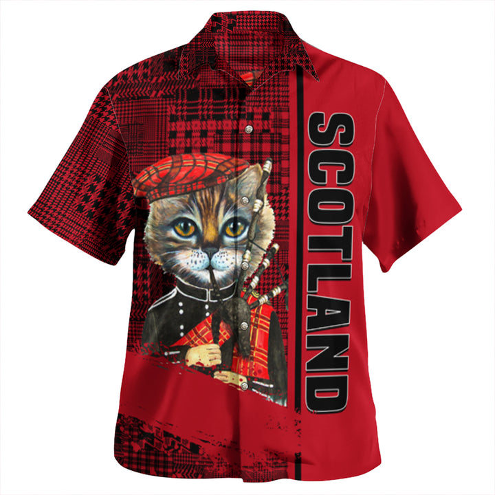 Scotland Cat Bagpipes Beach Shirt