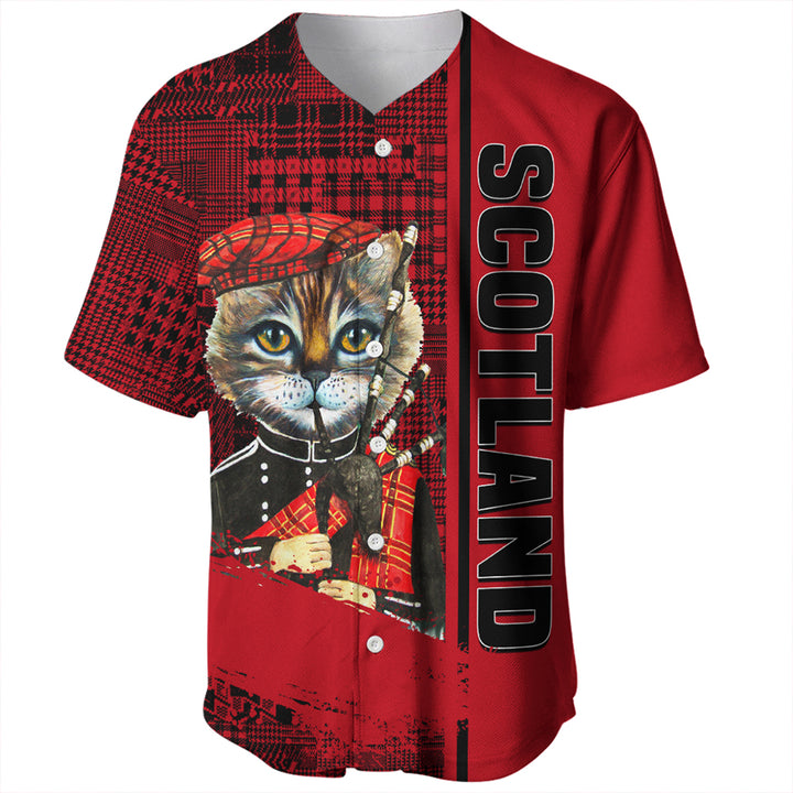 Scotland Cat Bagpipes Baseball Jersey