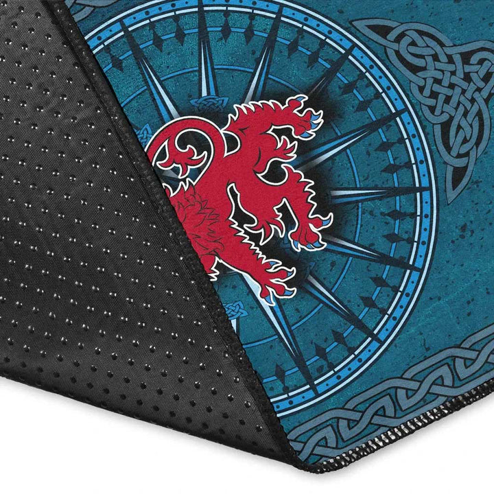 Scotland Celtic Area Rug Celtic Compass With Scottish Lion