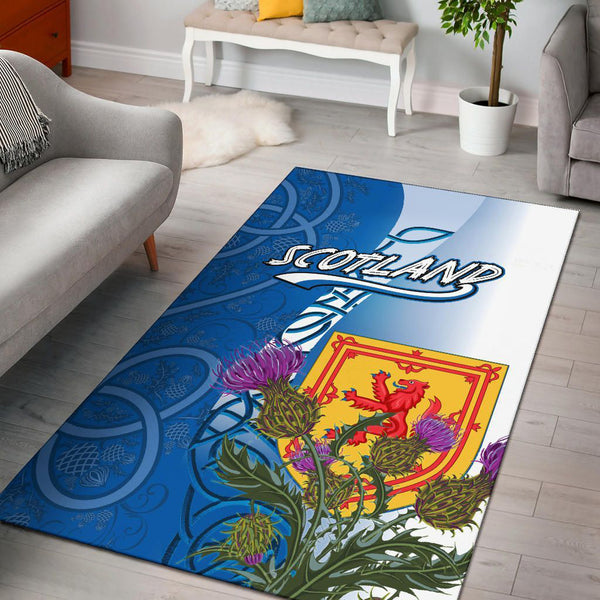 Scotland Celtic Area Rug Scotland Thistle