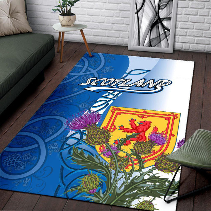 Scotland Celtic Area Rug Scotland Thistle