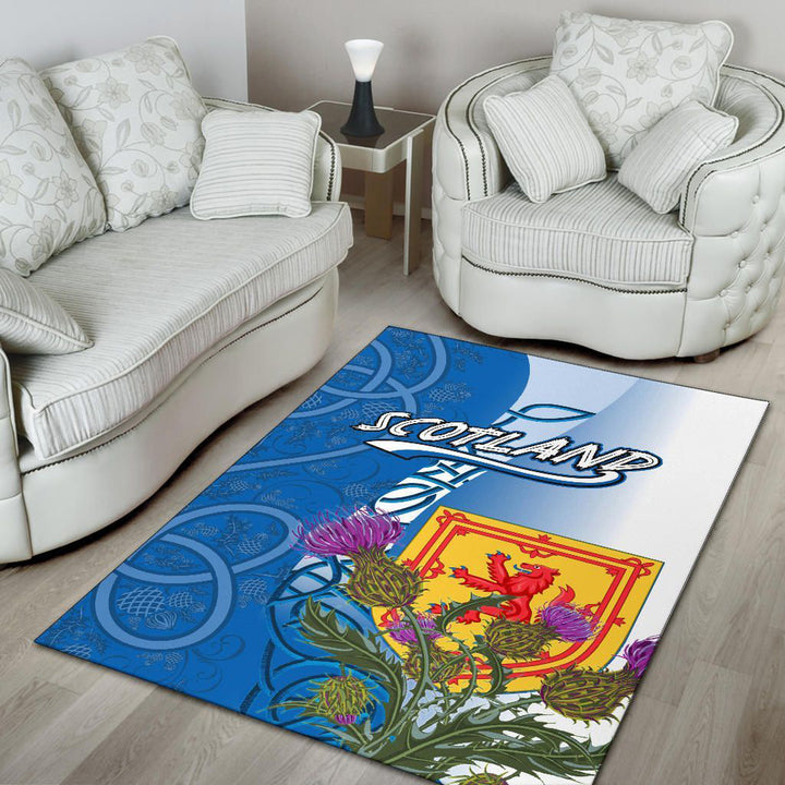 Scotland Celtic Area Rug Scotland Thistle