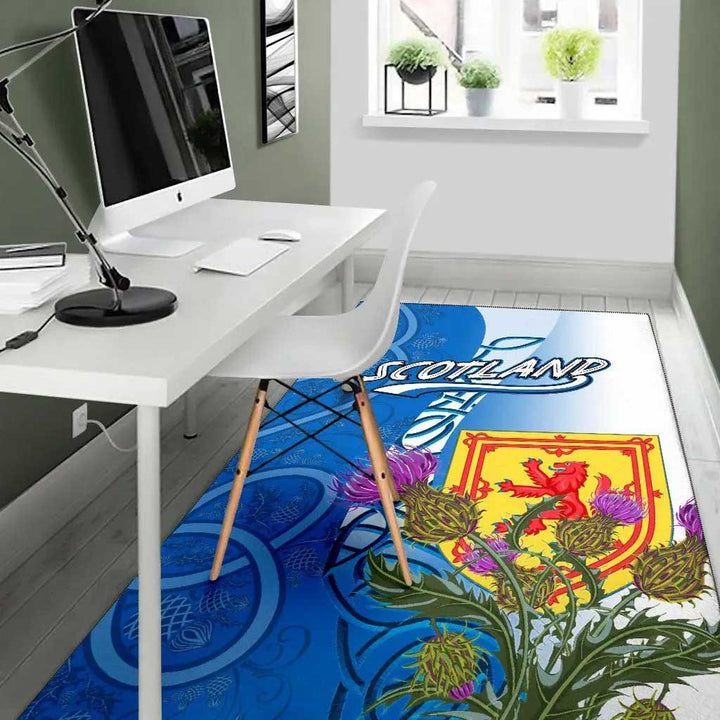Scotland Celtic Area Rug Scotland Thistle