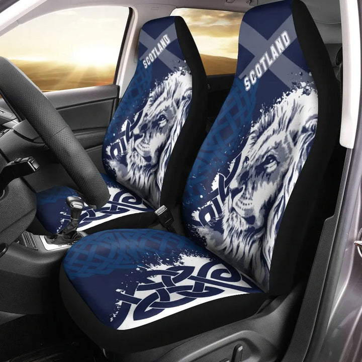 Scotland Celtic Car Seat Covers Cross Celt Lion
