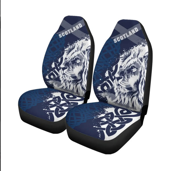 Scotland Celtic Car Seat Covers Cross Celt Lion