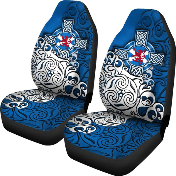 Scotland Celtic Car Seat Covers Scottish Flag and Lion
