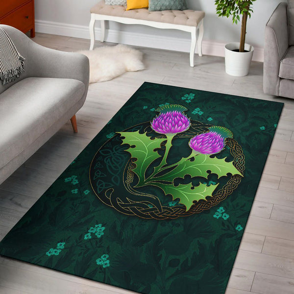 Scotland Thistle Celtic Area Rug