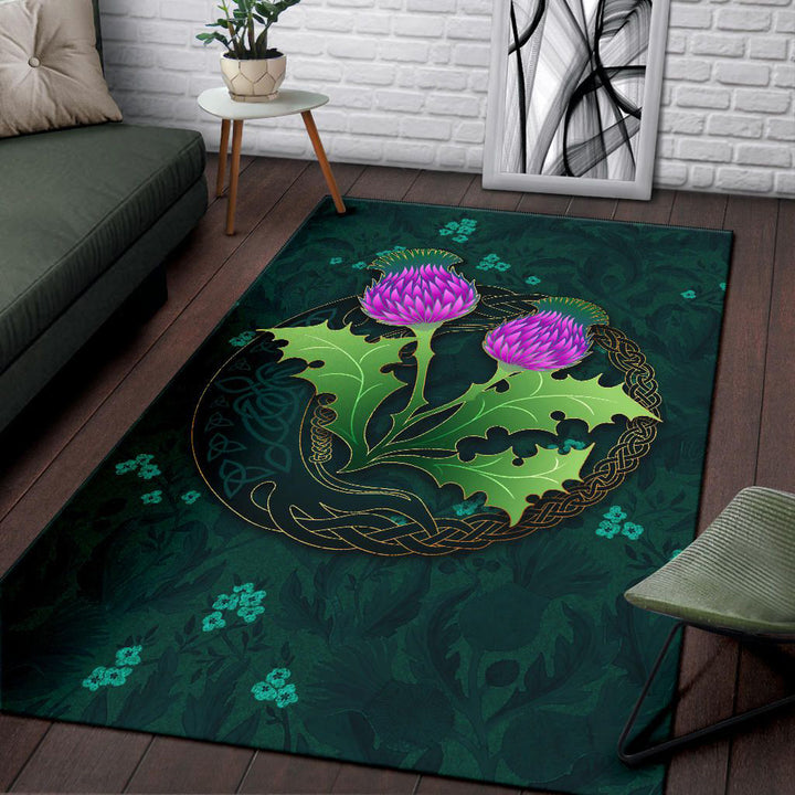 Scotland Thistle Celtic Area Rug