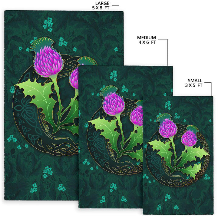 Scotland Thistle Celtic Area Rug