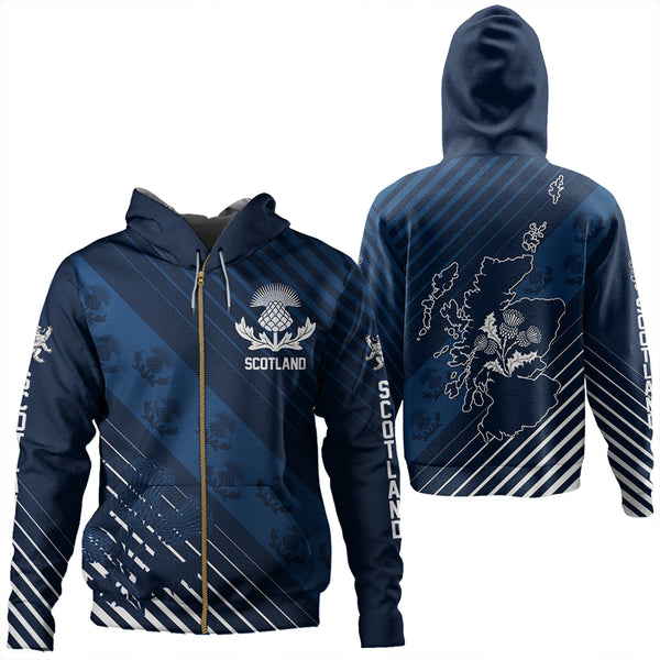 Scotland Thistle Classic Zip Hoodie | Celticprime.com