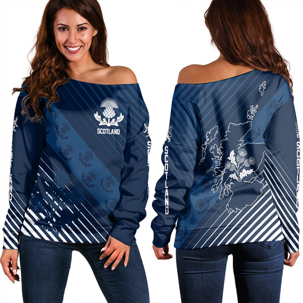 Scotland Thistle Classic Women Off Shoulder | Celticprime.com