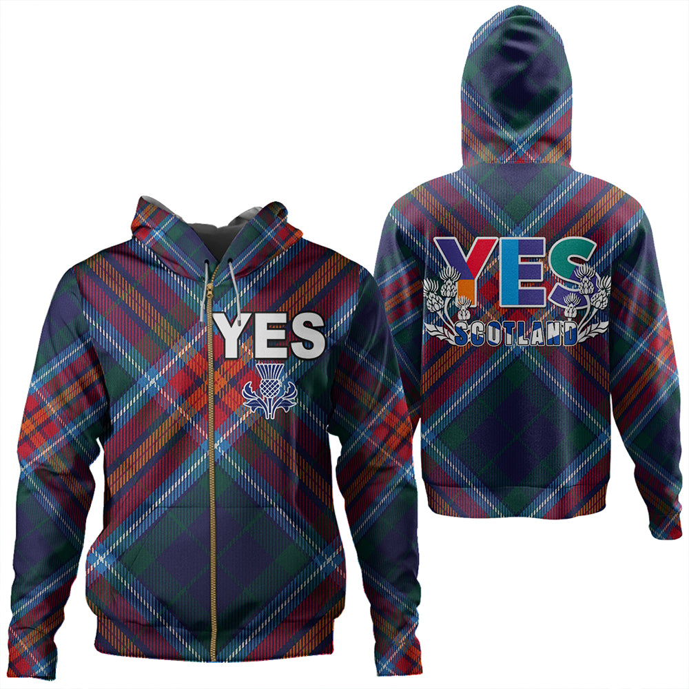 Lyle Clan Half Of Tartan Zipper Hoodie main image 0