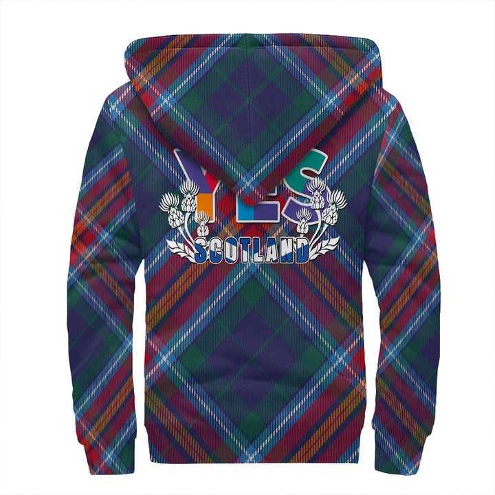 Scotland Tartan Yes Sherpa Hoodie