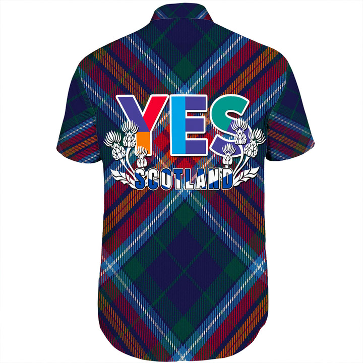 Scotland Tartan Yes Short Sleeve Shirt 