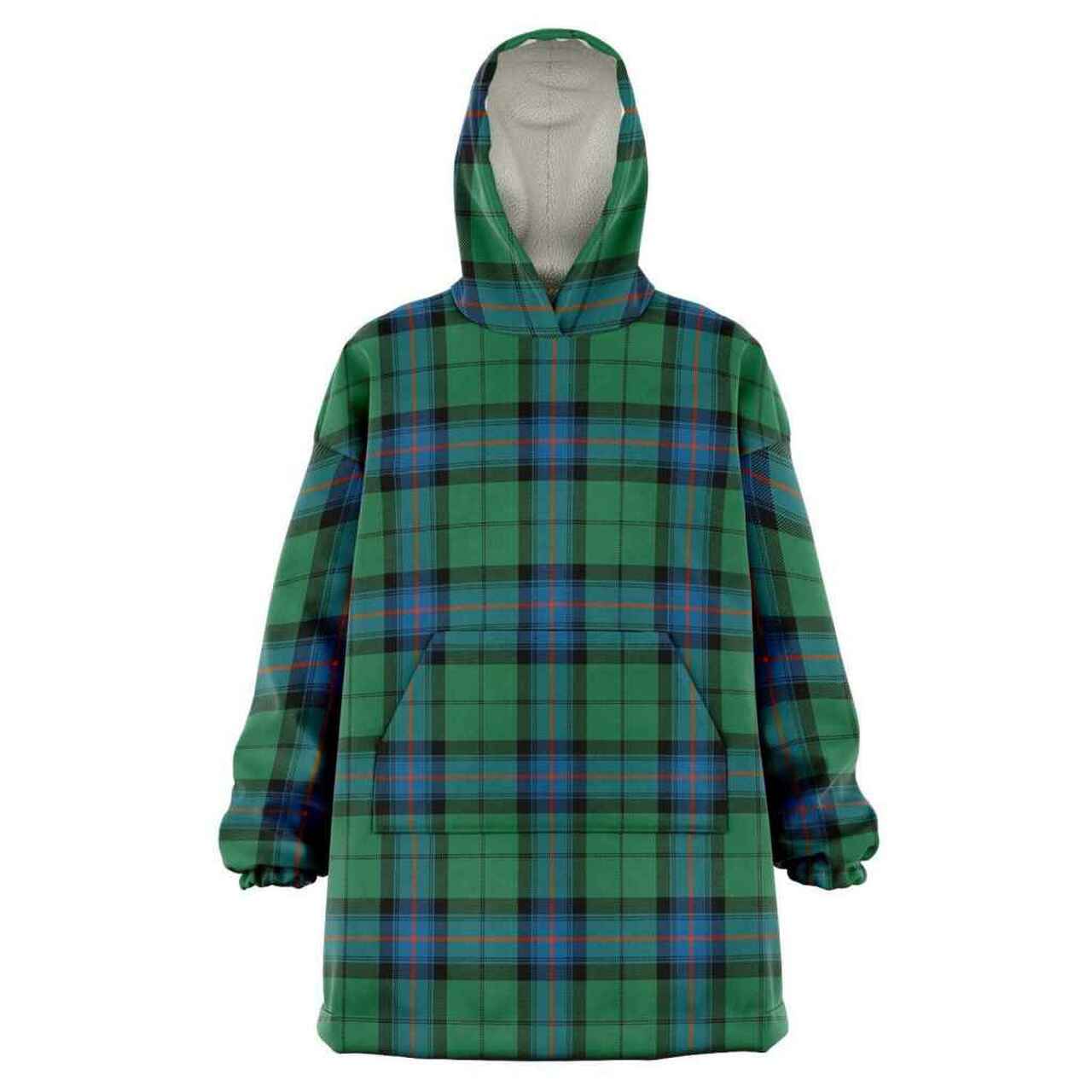 Bruce Ancient Clan Half Of Tartan Zipper Hoodie main image 1