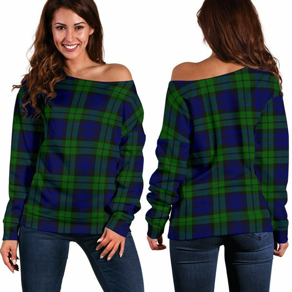 Campbell Modern Tartan Classic Women Off Shoulder Sweatshirt