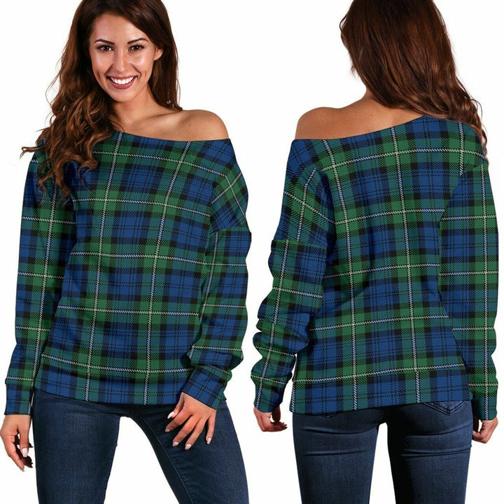 Forbes Ancient Tartan Classic Women Off Shoulder Sweatshirt