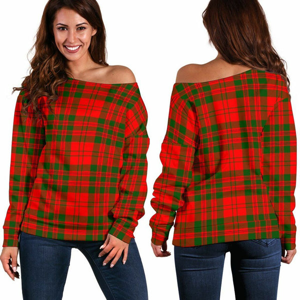 Livingstone Modern Tartan Classic Women Off Shoulder Sweatshirt
