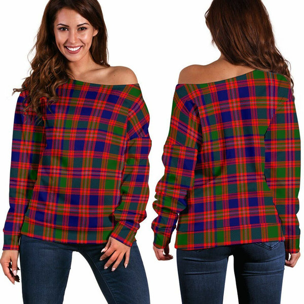 MacIntyre Modern Tartan Classic Women Off Shoulder Sweatshirt