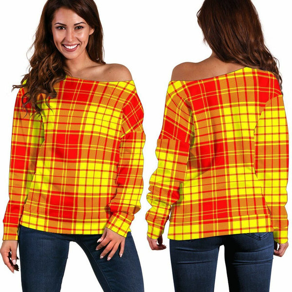 MacMillan Tartan Classic Women Off Shoulder Sweatshirt