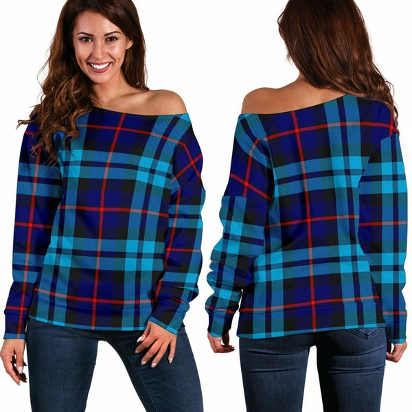 McCorquodale Tartan Classic Women Off Shoulder Sweatshirt