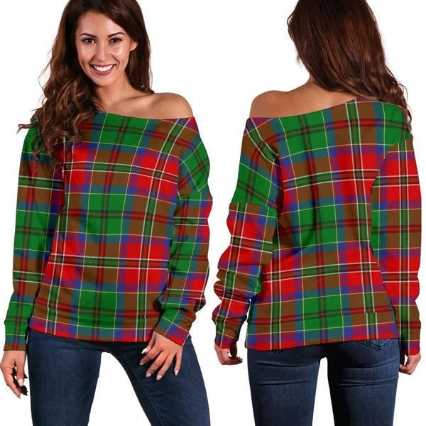 McCulloch Tartan Classic Women Off Shoulder Sweatshirt