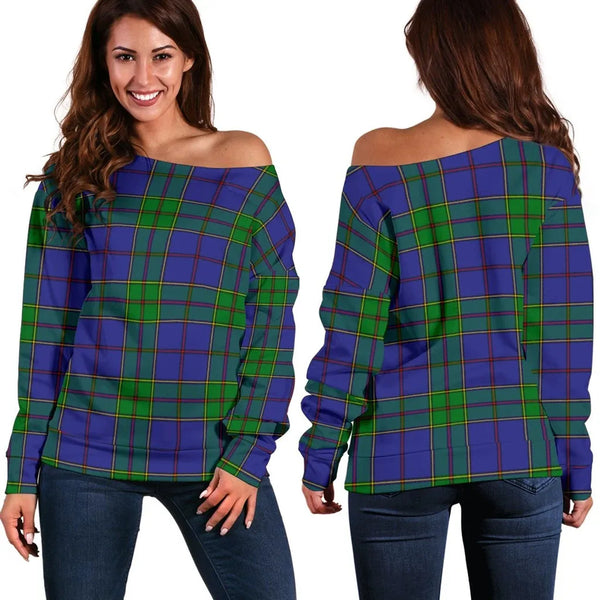 Strachan Tartan Classic Women Off Shoulder Sweatshirt